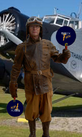 Historischer Pilot-HP